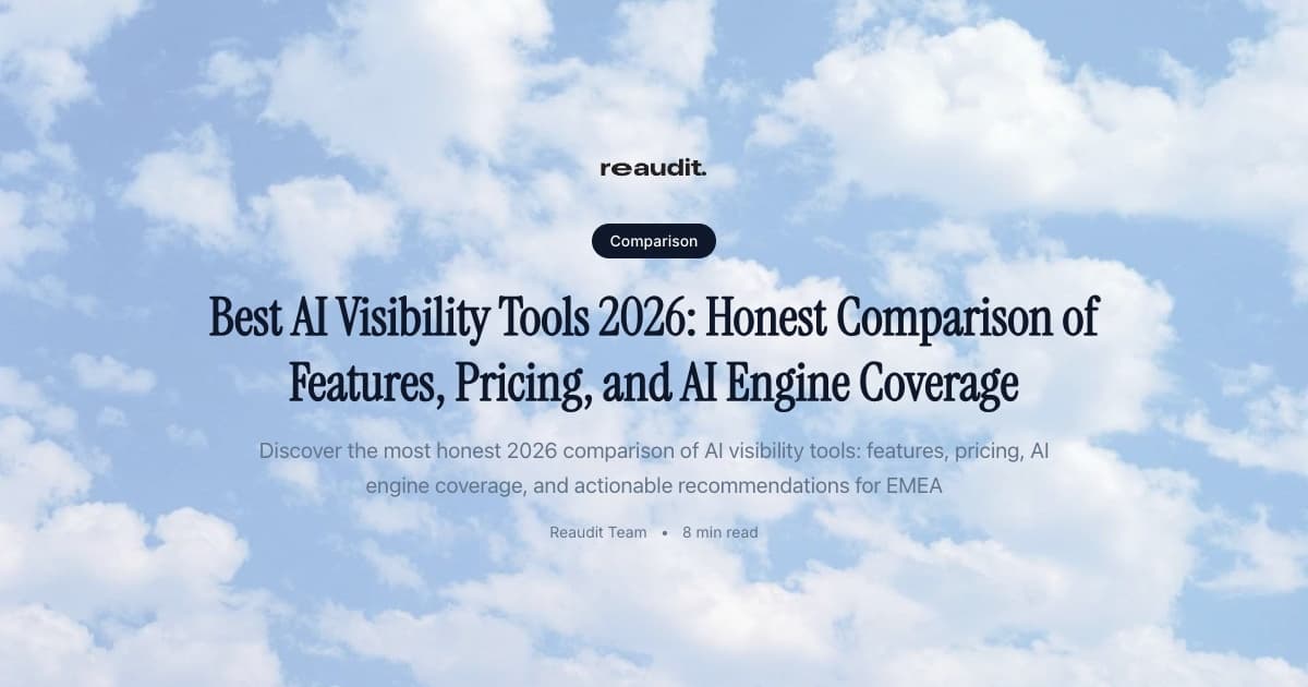 Best AI Visibility Tools 2026: Honest Comparison of Features, Pricing, and AI Engine Coverage