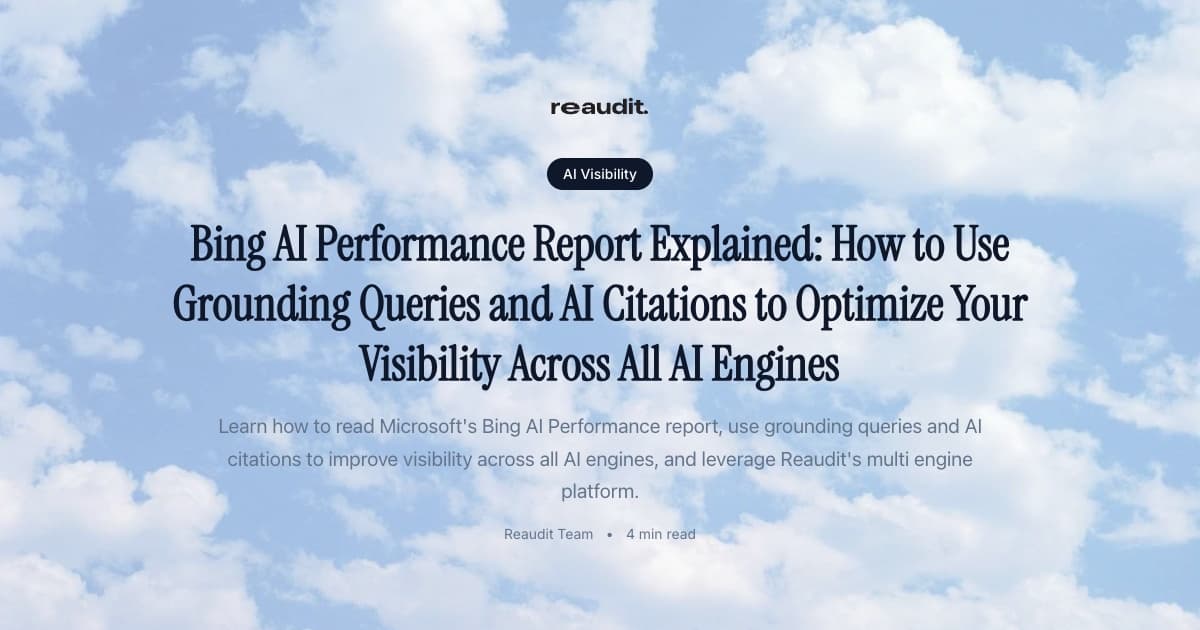 Bing AI Performance Report Explained: How to Use Grounding Queries and AI Citations to Optimize Your Visibility Across All AI Engines
