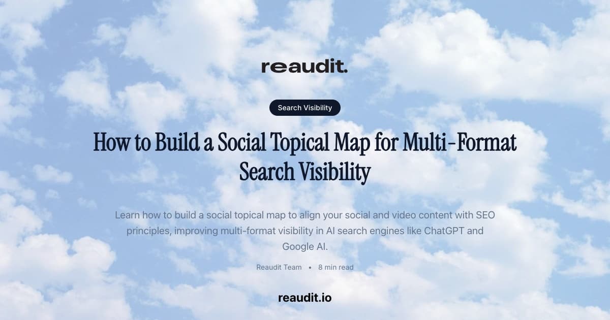 How to Build a Social Topical Map for Multi-Format Search Visibility