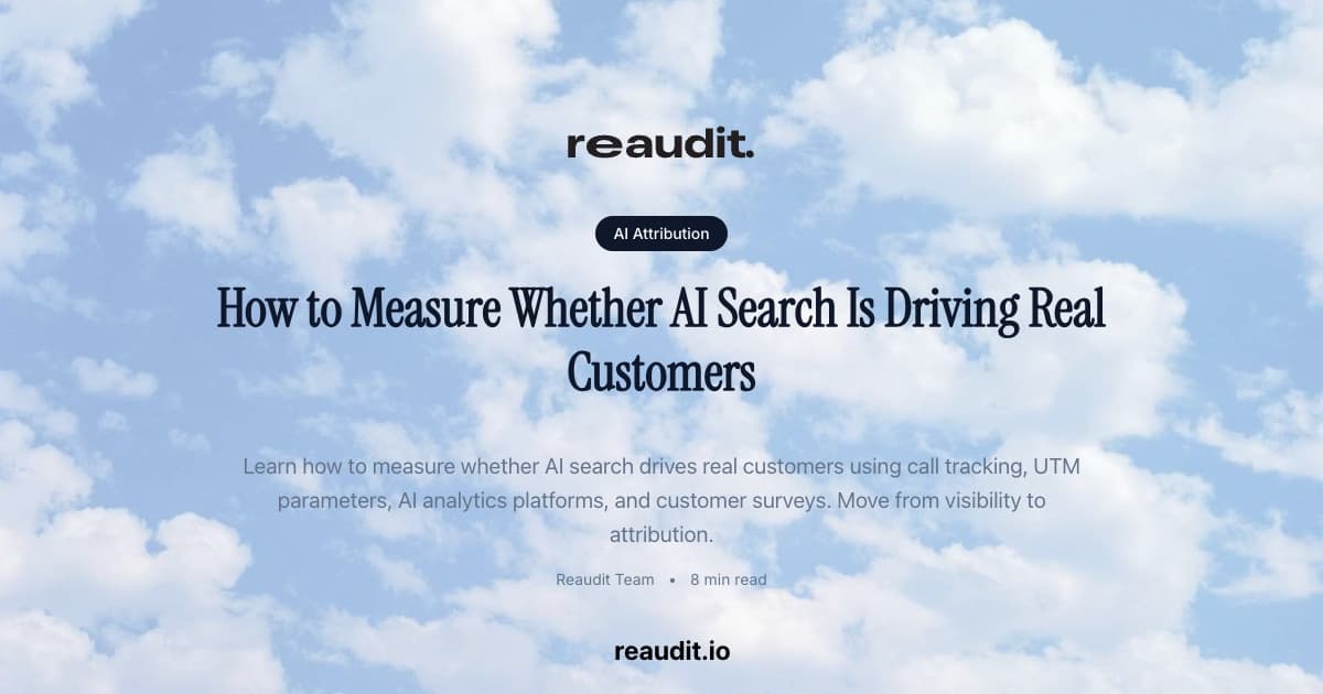 How to Measure Whether AI Search Is Driving Real Customers