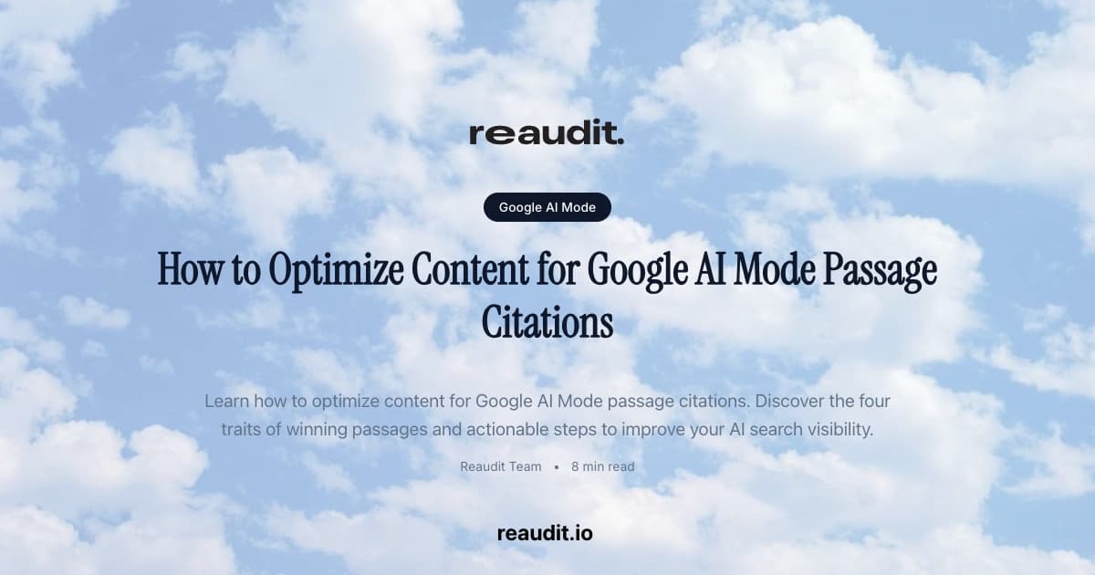 How to Optimize Content for Google AI Mode Passage Citations