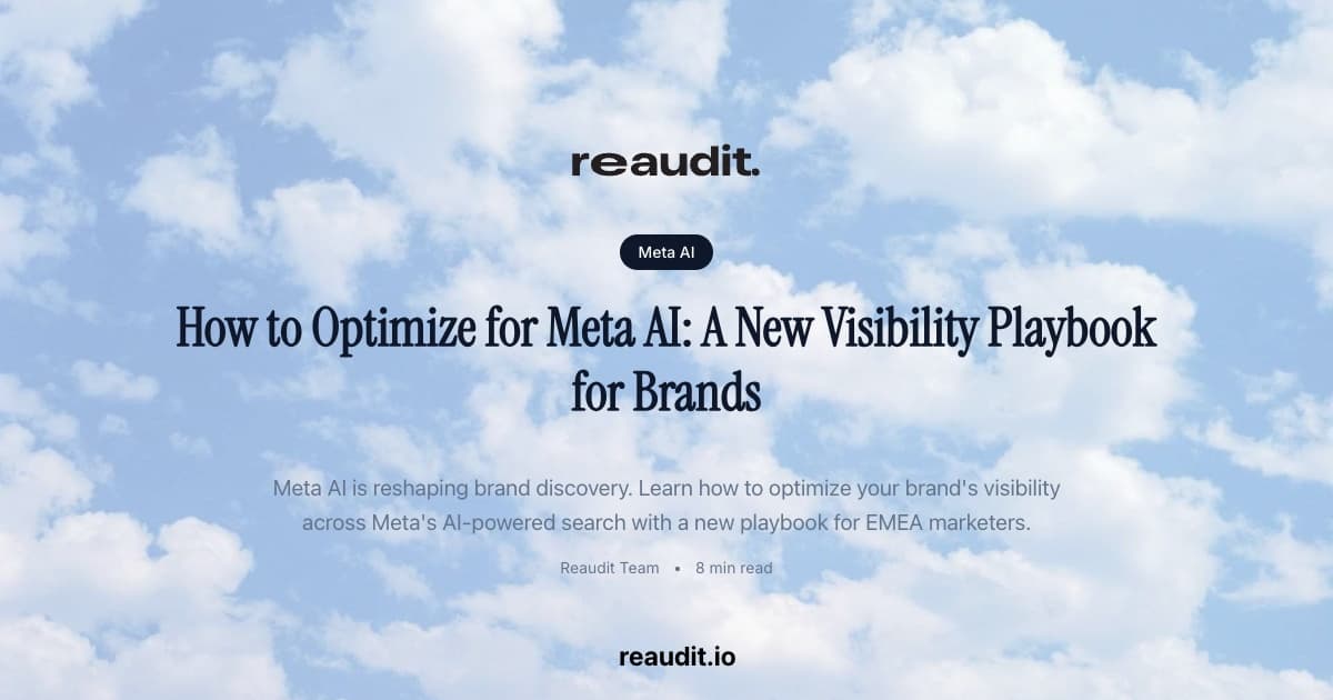How to Optimize for Meta AI: A New Visibility Playbook for Brands