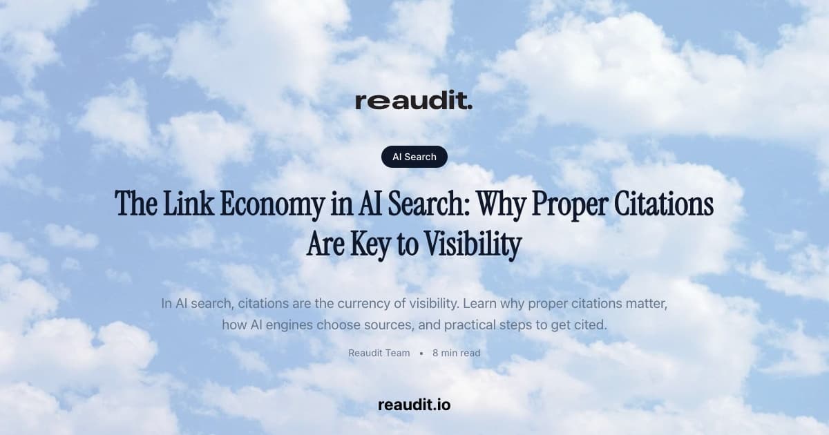 The Link Economy in AI Search: Why Proper Citations Are Key to Visibility