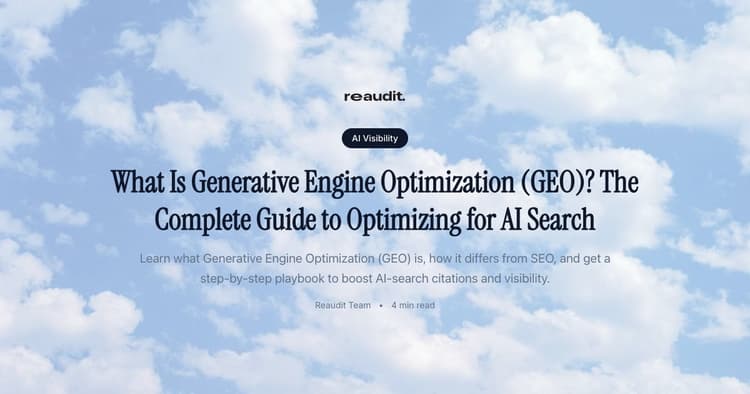 What Is Generative Engine Optimization (GEO)? The Complete Guide to ...