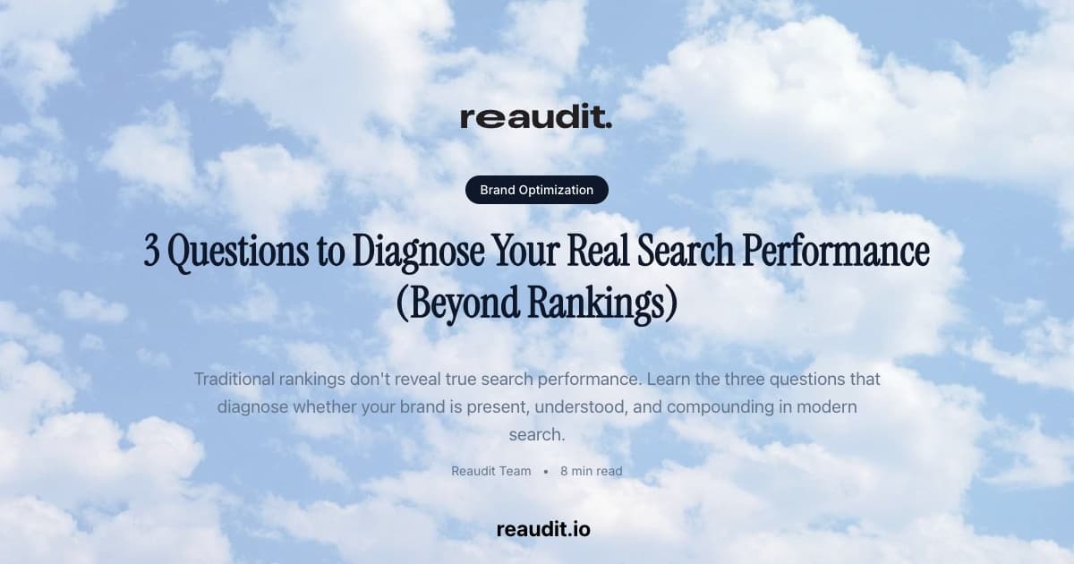 3 Questions to Diagnose Your Real Search Performance (Beyond Rankings)