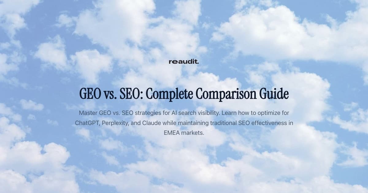 GEO vs. SEO: Complete Comparison Guide for AI Search Visibility