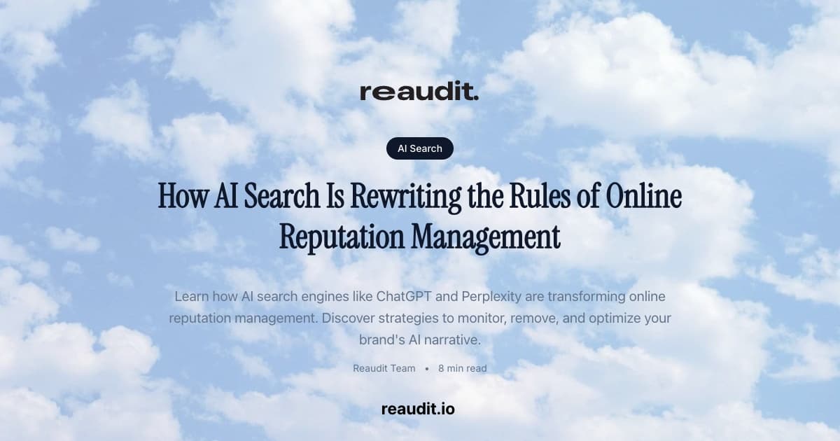 How AI Search Is Rewriting the Rules of Online Reputation Management