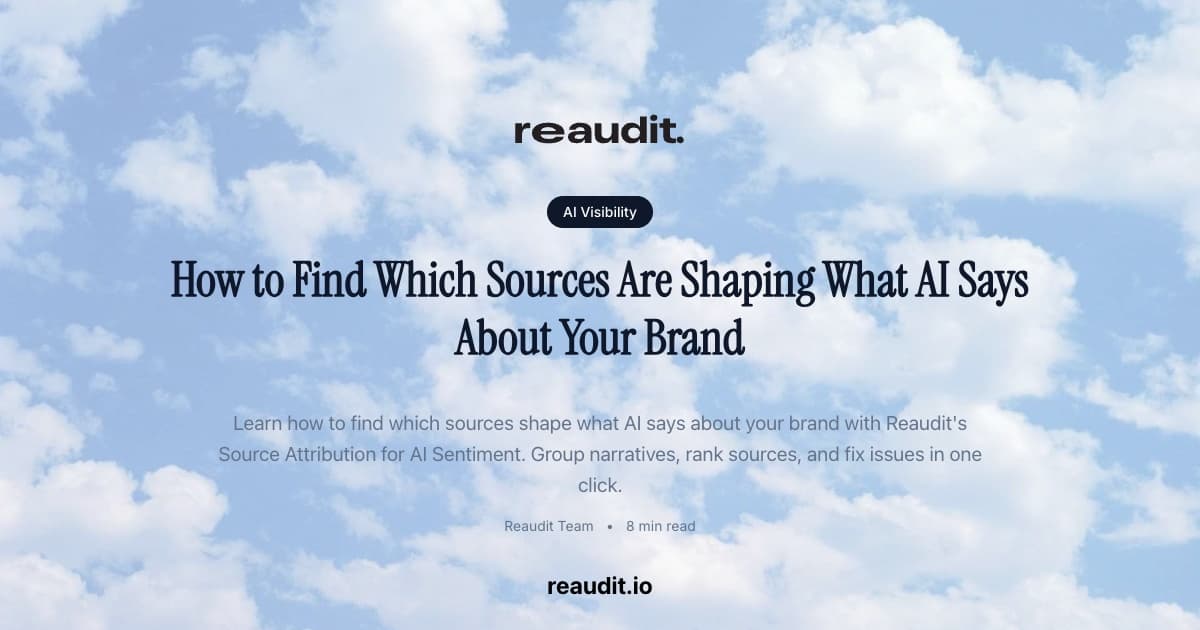 How to Find Which Sources Are Shaping What AI Says About Your Brand