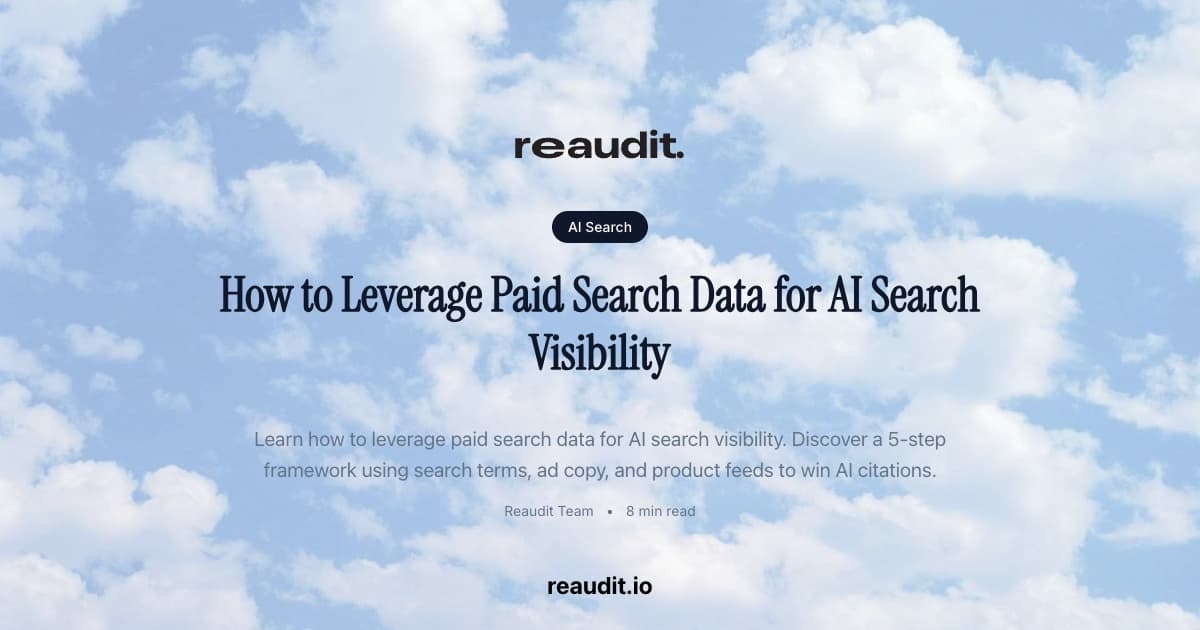 How to Leverage Paid Search Data for AI Search Visibility