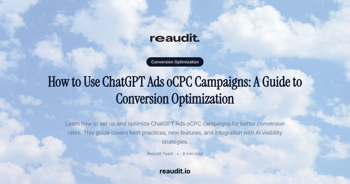 Come usare le campagne oCPC di ChatGPT Ads: guida all'ottimizzazione delle conversioni